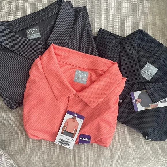 NWT Callaway Golf Performance polos (bundle/lot of three), all size XXL - Picture 1 of 7